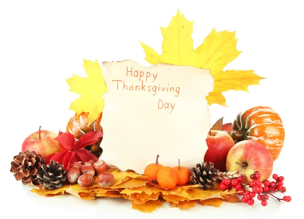Autumn Thanksgiving Day composition — Stock Photo, Image
