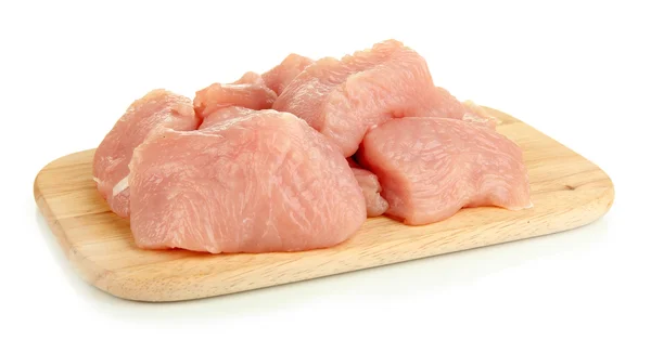 Raw turkey meat isolated on white — Stock Photo, Image