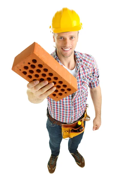 Portrait of young builder — Stock Photo, Image