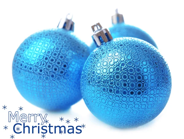 Christmas balls, isolated on white — Stock Photo, Image