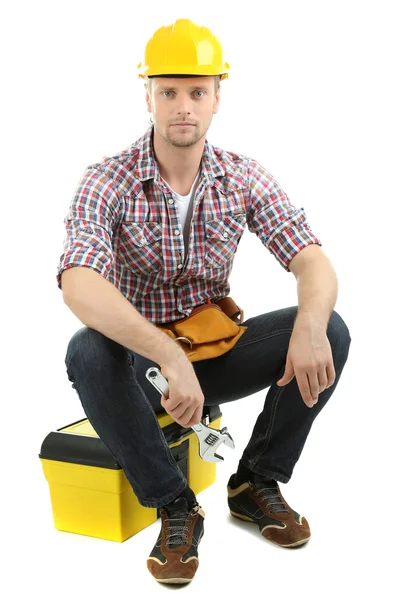 Portrait of young builder — Stock Photo, Image