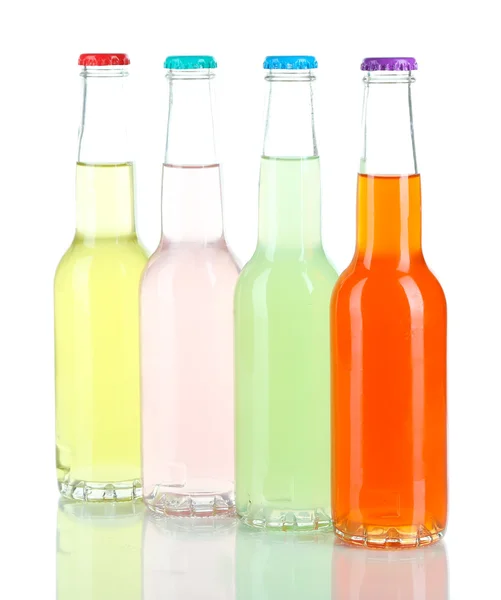 Drinks in glass bottles Royalty Free Stock Photos