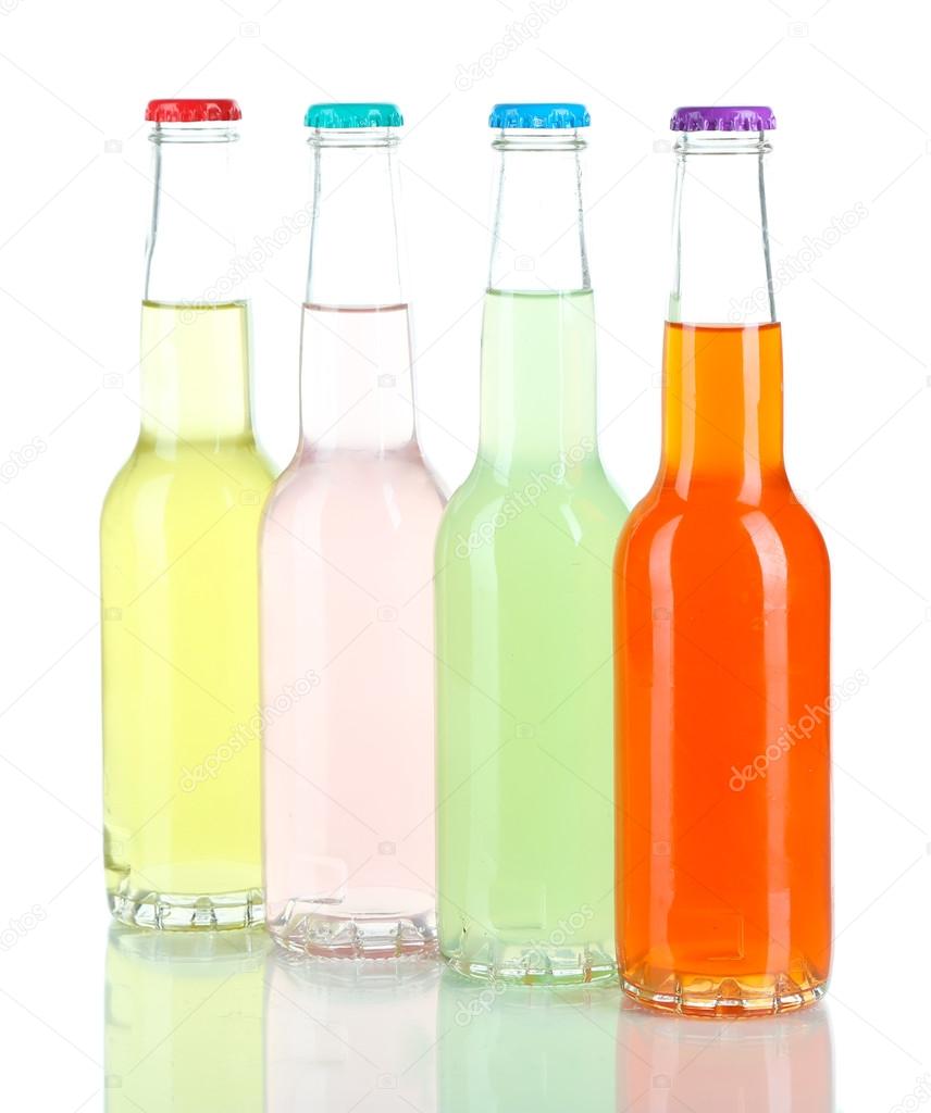 Drinks in glass bottles