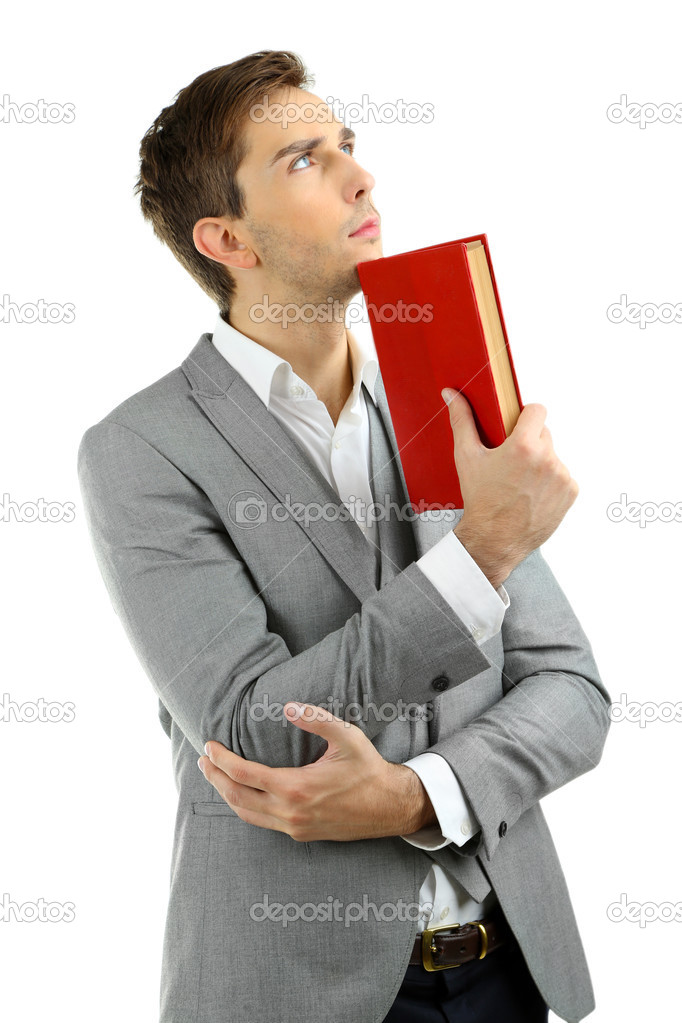 Young teacher with book