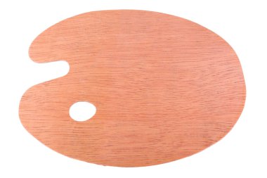 ahşap sanat palet üzerinde beyaz izole