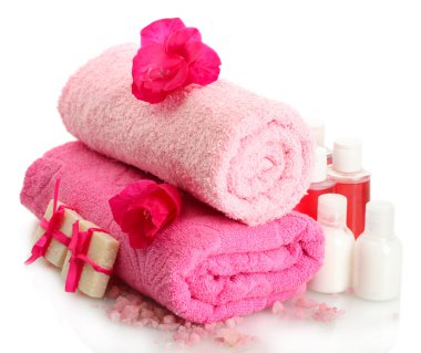 güzel spa ayarı, beyaz izole