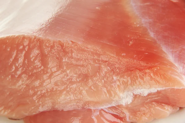 Raw turkey meat close up — Stock Photo, Image