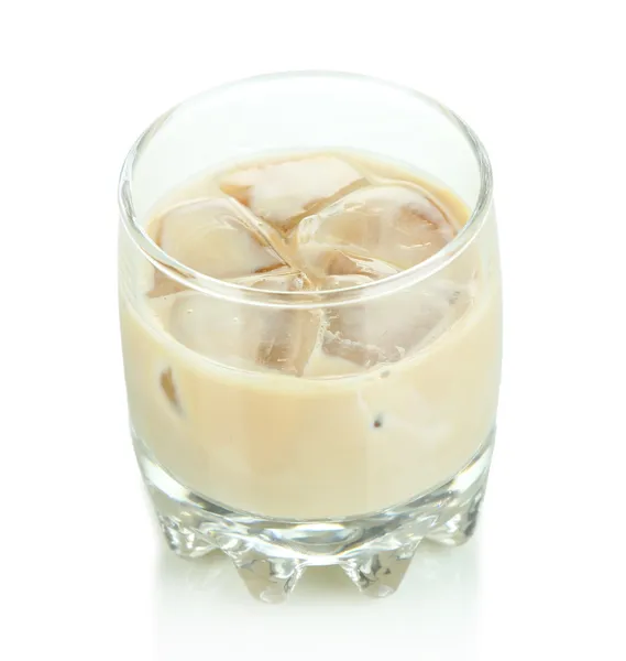 Baileys liqueur in glass isolated on white — Stock Photo, Image