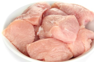 çiğ hindi eti yakın çekim