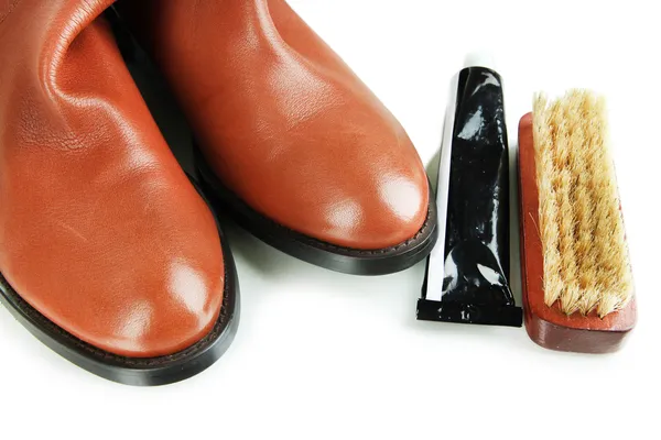 Shoe Polishing close up — Stock Photo, Image