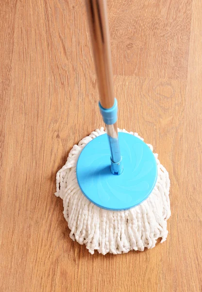 Limpieza de la casa con fregona —  Fotos de Stock