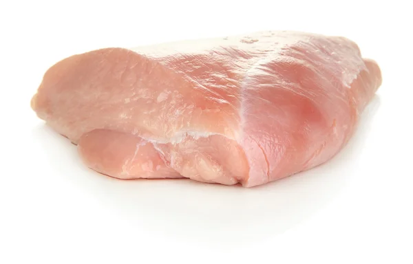 Surowe mięso z indyka wyizolowanych na białym tle — Zdjęcie stockowe
