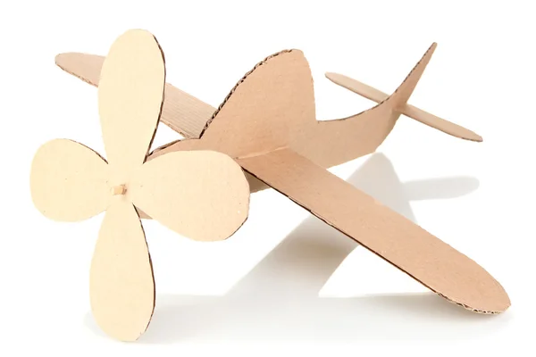 Aeroplano giocattolo isolato su bianco — Foto Stock