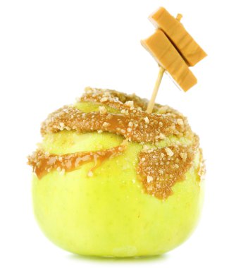 beyaz izole ev yapımı elma,