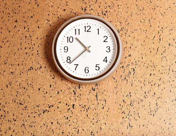 Clock on wall background — Stock Photo, Image