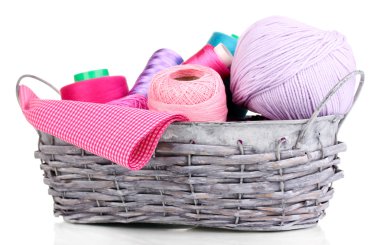 Sepette Beyaz izole parlak konu