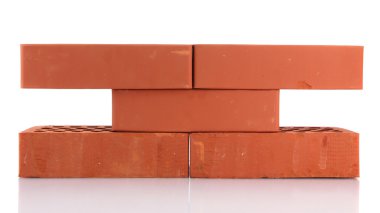 beyaz izole Tuğlalar