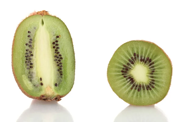 Geschnittene Früchte isoliert auf weiß — Stockfoto