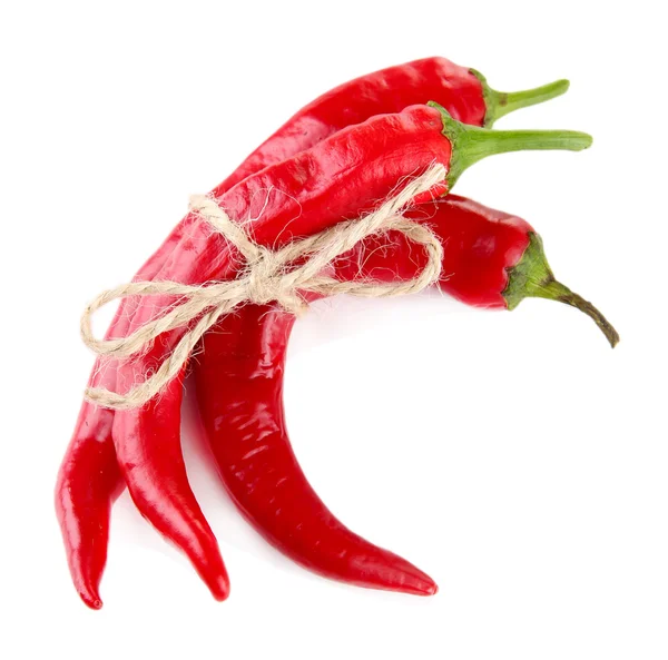 Red hot chili paprika elszigetelt fehér — Stock Fotó
