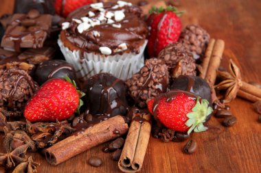 lezzetli kek farklı Tatlılar yakın çekim