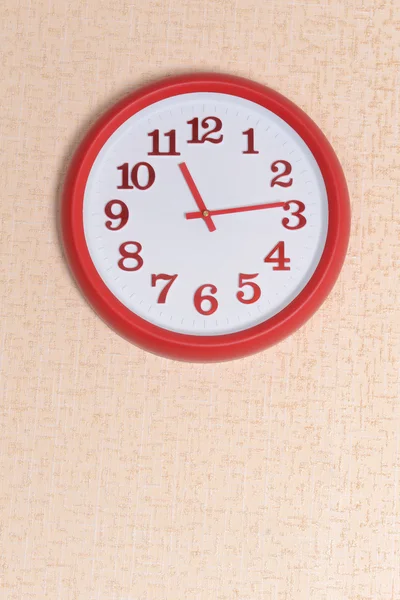 Clock on wall background — Stock Photo, Image