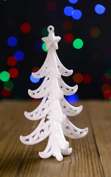 Árvore de Natal decorativa isolada em branco — Fotografia de Stock