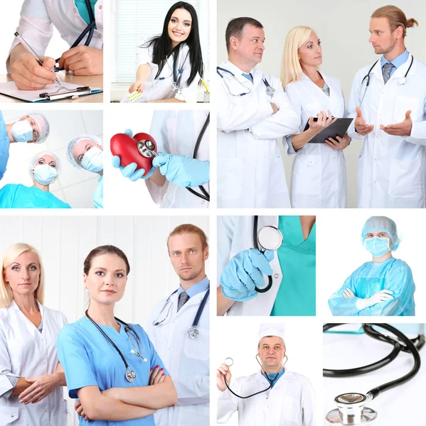 Collage medizinischer Konzepte Stockfoto