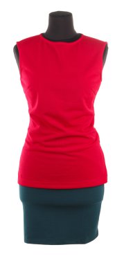 manken üzerinde beyaz izole kadın giyim