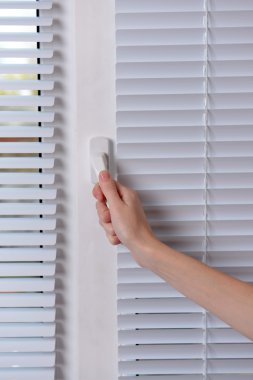 Jaluzi beyaz, yakın çekim