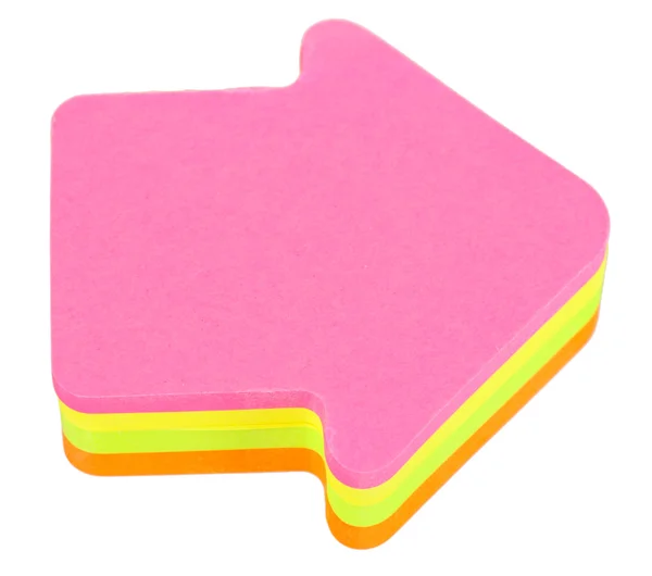 Stack of colorful Sticky Notes isolated on white — Stock Photo, Image