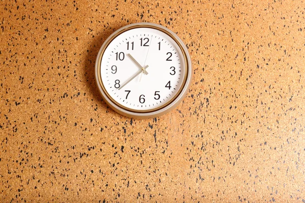 Clock on wall background — Stock Photo, Image