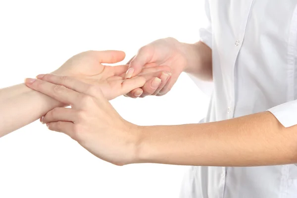 Pulso de medición aislado en blanco — Foto de Stock