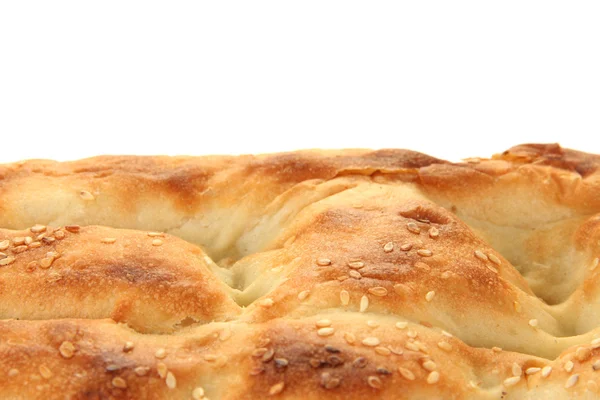 Pane pita isolato su bianco — Foto Stock