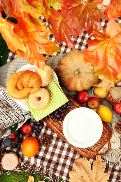 Picnic al aire libre de cerca — Foto de Stock