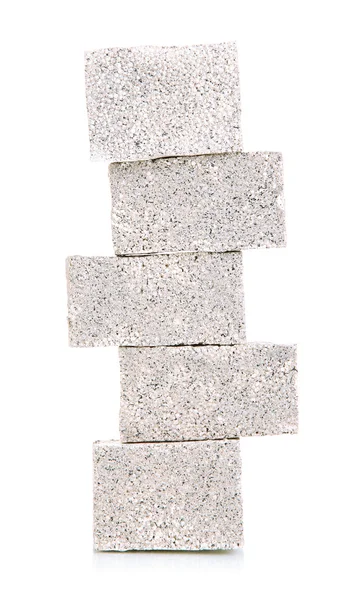 Bausteine isoliert auf weiß — Stockfoto