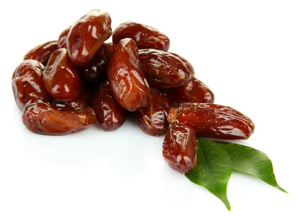 Dates séchées isolées sur blanc — Photo