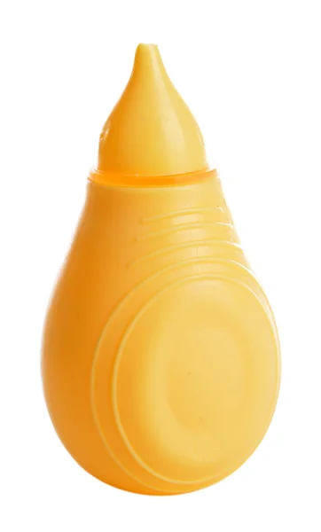 Aspirador nasal de bebé aislado en blanco — Foto de Stock