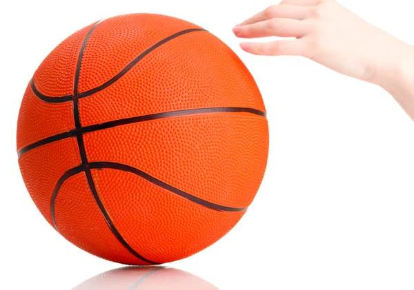 Basketball isolated on white Stock Photo
