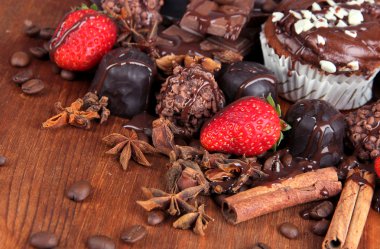 lezzetli kek farklı Tatlılar yakın çekim