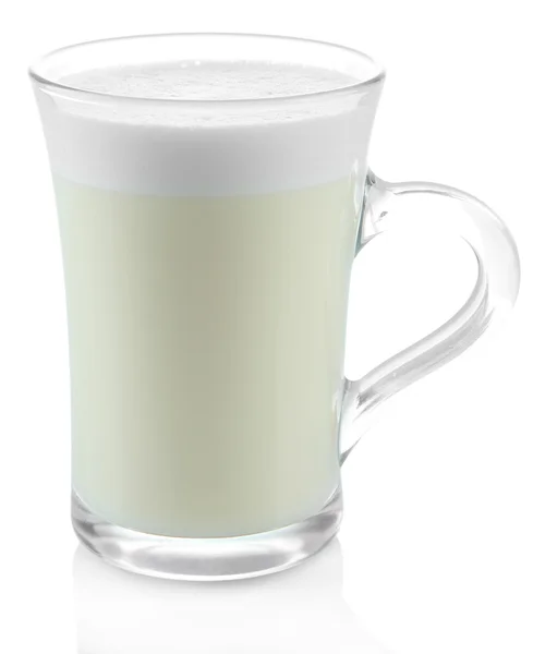 Cup of eggnog isolated on white — Stock Photo, Image