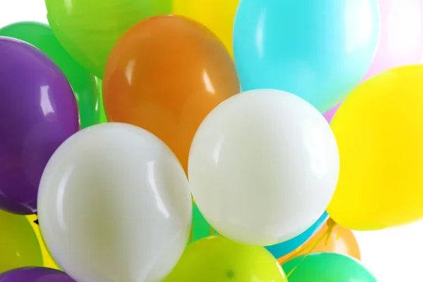 Globos de colores aislados en blanco — Foto de Stock