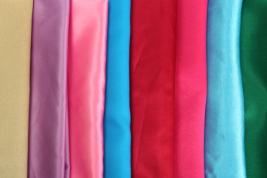 Kumaş yığını, kapatın.