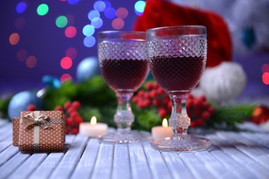 mumlar ve parlak arka plan christmas dekorasyon