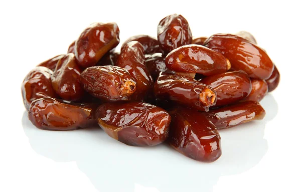 Dates séchées isolées sur blanc — Photo