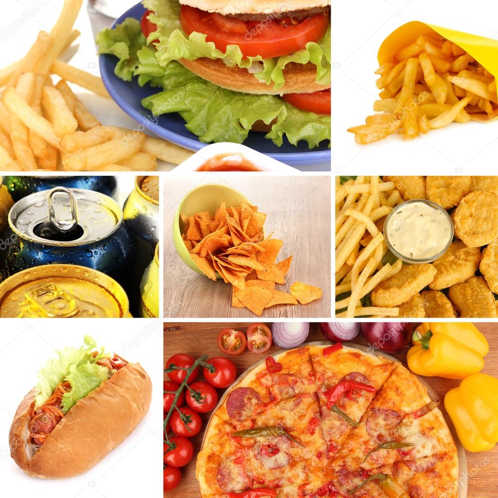 Tasty food collage