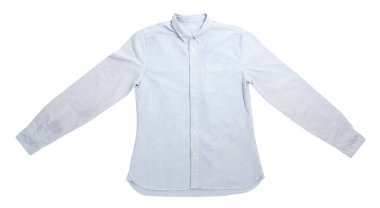 erkek gömlek üzerine beyaz izole