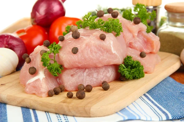 Turcja surowego mięsa z bliska — Zdjęcie stockowe