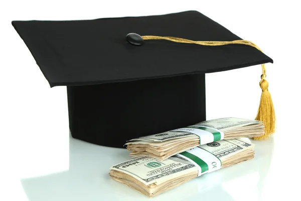 Money for graduation or training isolated on white — Stock Photo, Image