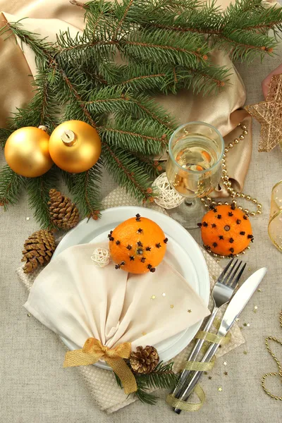 Güzel Noel ayarlamak, yakın çekim — Stok fotoğraf