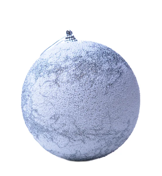 Kerstmis bal, geïsoleerd op wit — Stockfoto
